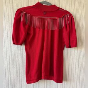 Woman’s Red Crewneck Sweater - Small